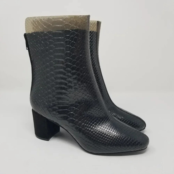 Charles & Keith Snake Print See-Through Boots 37 - Picture 2 of 13